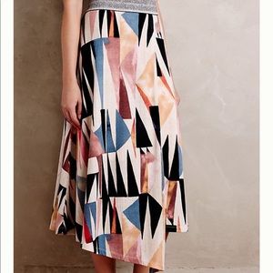 anthropologie a-line skirt